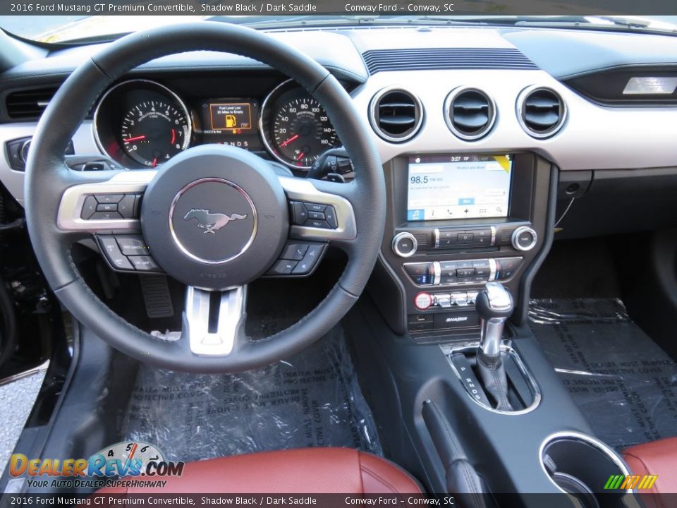 Dashboard of 2016 Ford Mustang GT Premium Convertible Photo #22