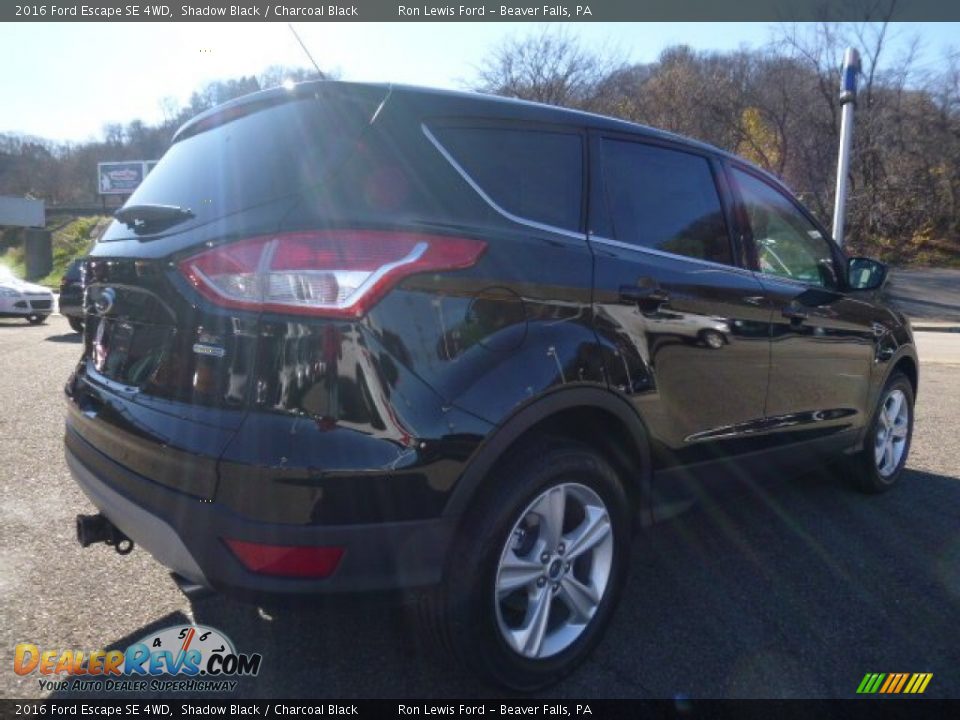 2016 Ford Escape SE 4WD Shadow Black / Charcoal Black Photo #3