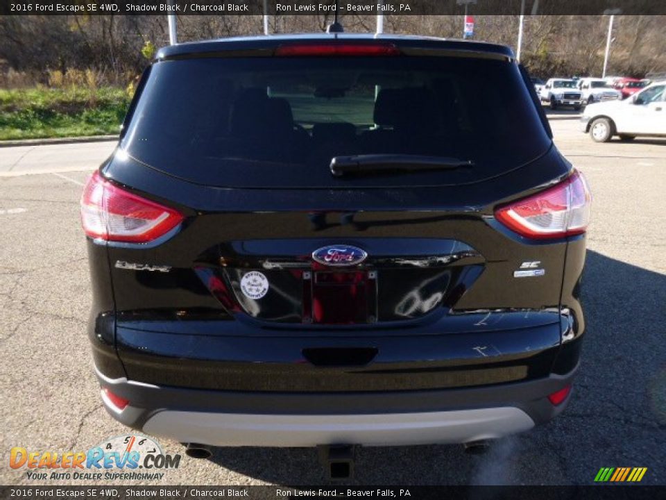 2016 Ford Escape SE 4WD Shadow Black / Charcoal Black Photo #4