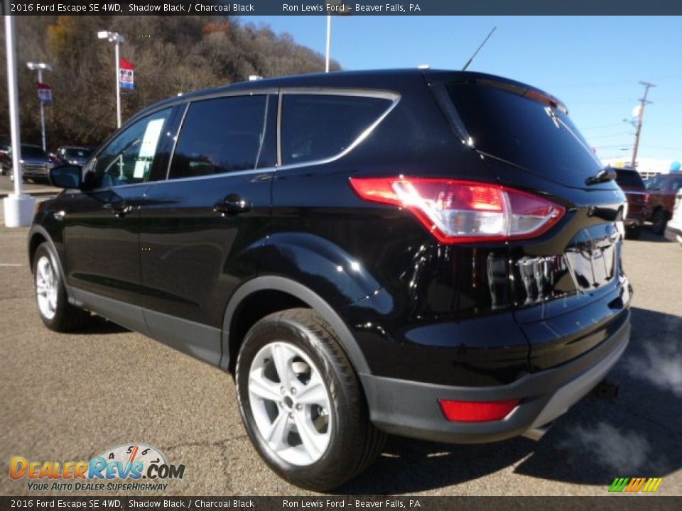 2016 Ford Escape SE 4WD Shadow Black / Charcoal Black Photo #6