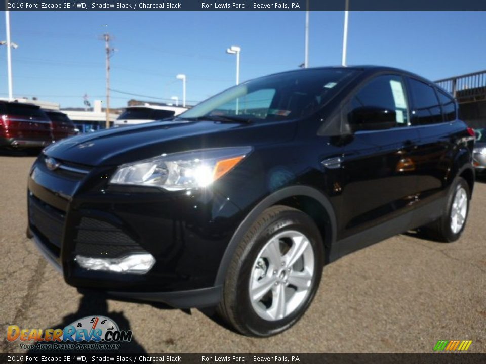 2016 Ford Escape SE 4WD Shadow Black / Charcoal Black Photo #8