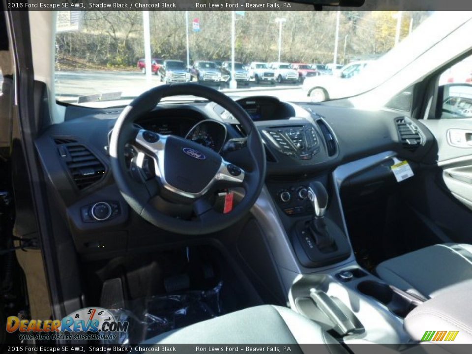 2016 Ford Escape SE 4WD Shadow Black / Charcoal Black Photo #14