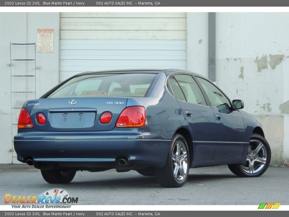 2003 Lexus GS 300 Blue Marlin Pearl / Ivory Photo #7