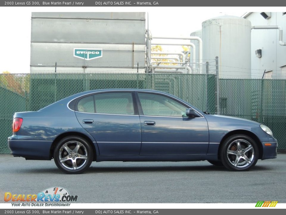 2003 Lexus GS 300 Blue Marlin Pearl / Ivory Photo #9