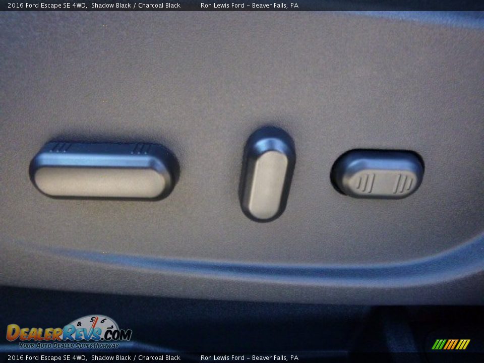2016 Ford Escape SE 4WD Shadow Black / Charcoal Black Photo #17