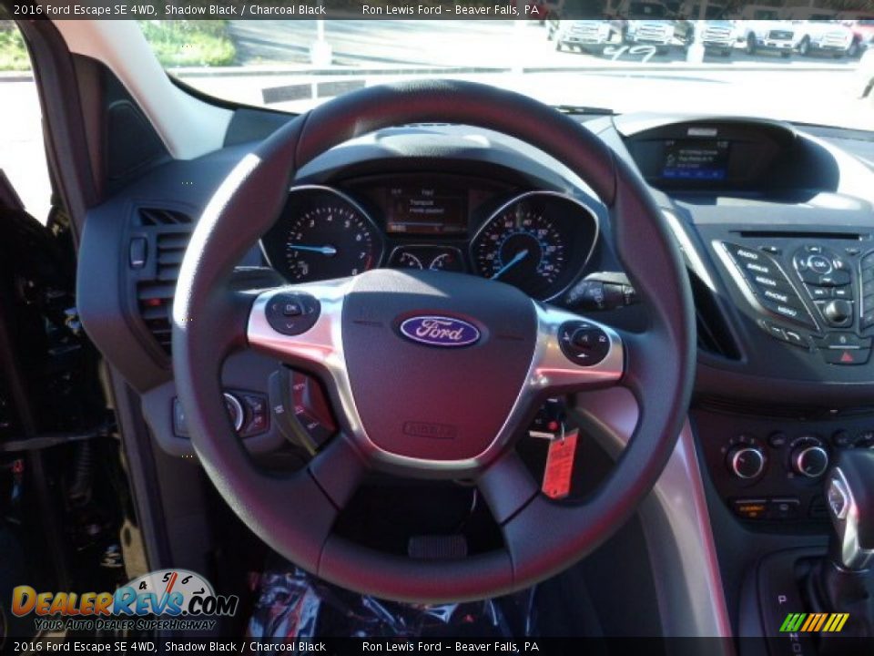 2016 Ford Escape SE 4WD Shadow Black / Charcoal Black Photo #18