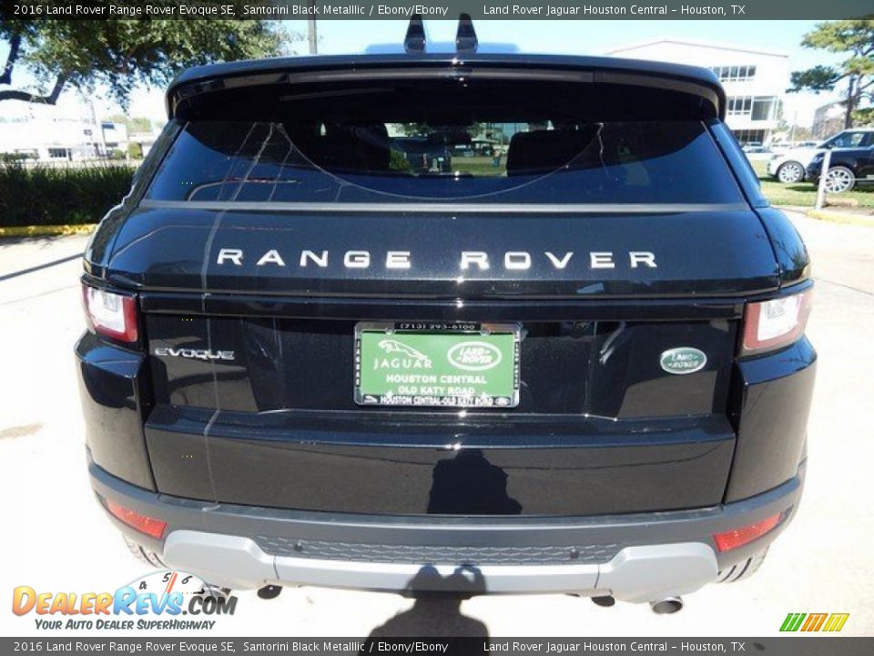 2016 Land Rover Range Rover Evoque SE Santorini Black Metalllic / Ebony/Ebony Photo #8