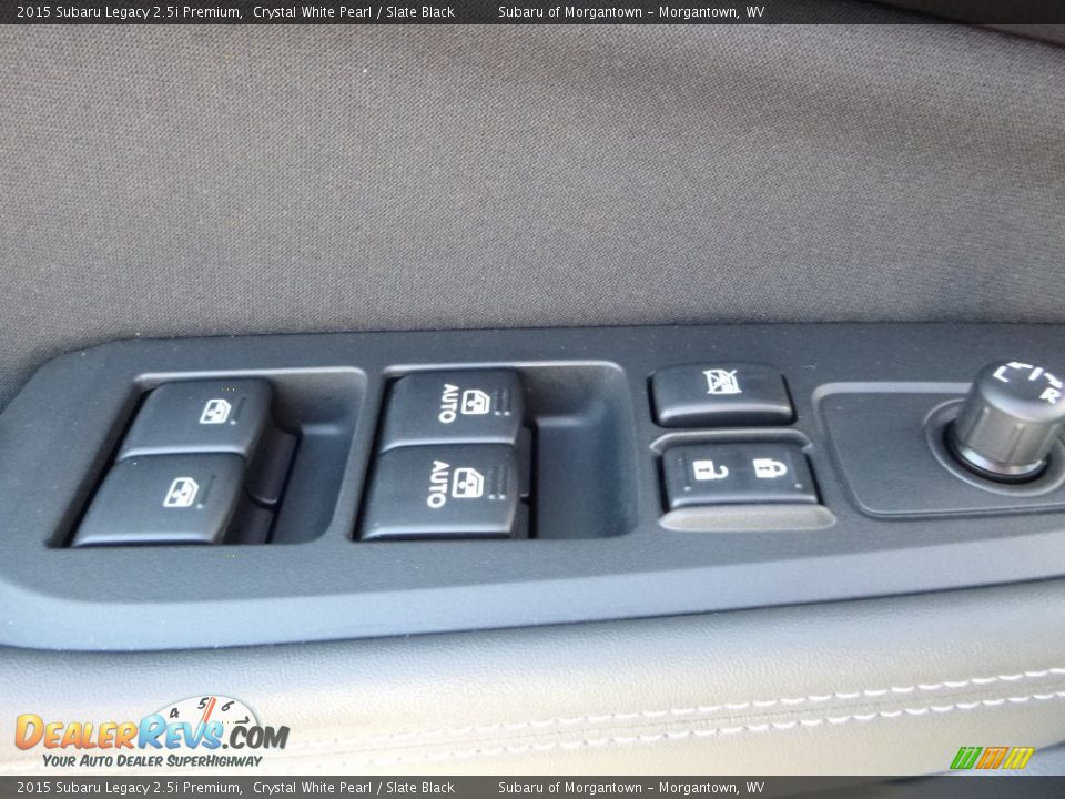 2015 Subaru Legacy 2.5i Premium Crystal White Pearl / Slate Black Photo #23