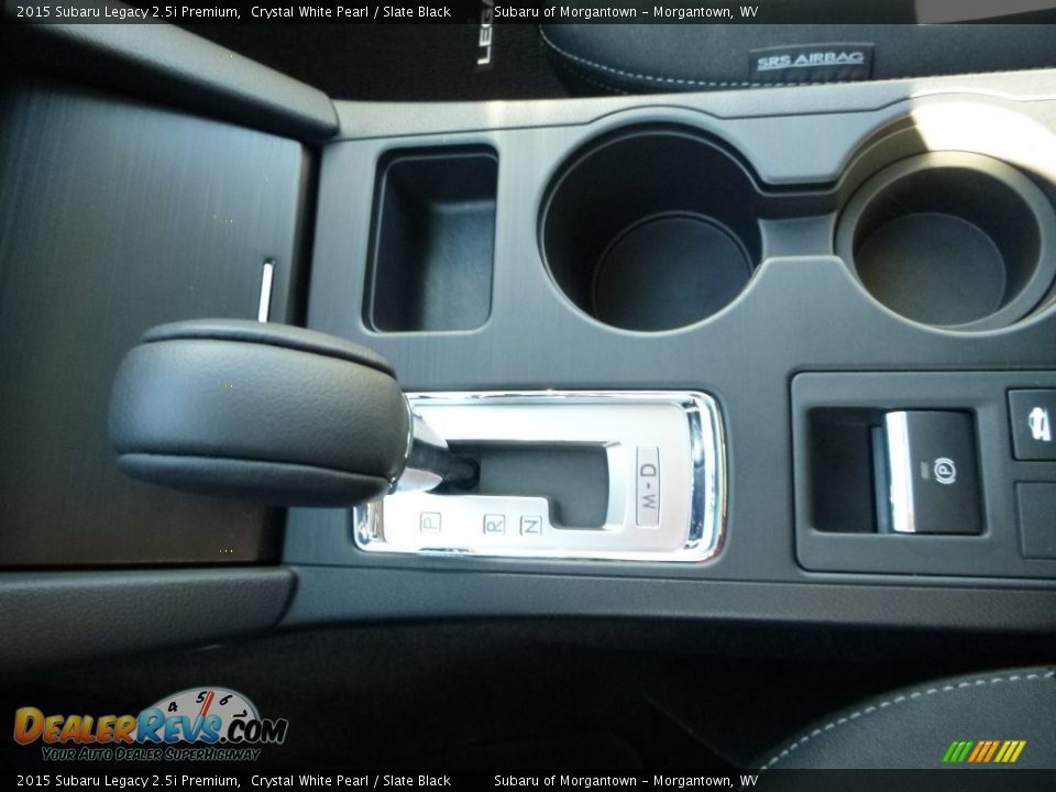 2015 Subaru Legacy 2.5i Premium Crystal White Pearl / Slate Black Photo #25