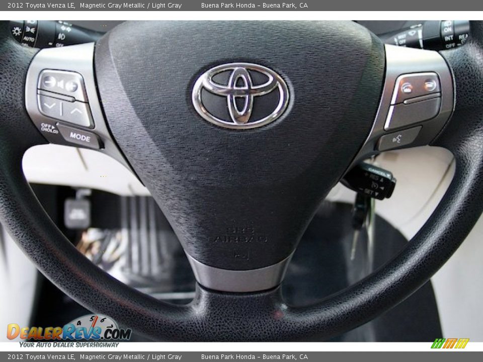 2012 Toyota Venza LE Magnetic Gray Metallic / Light Gray Photo #11