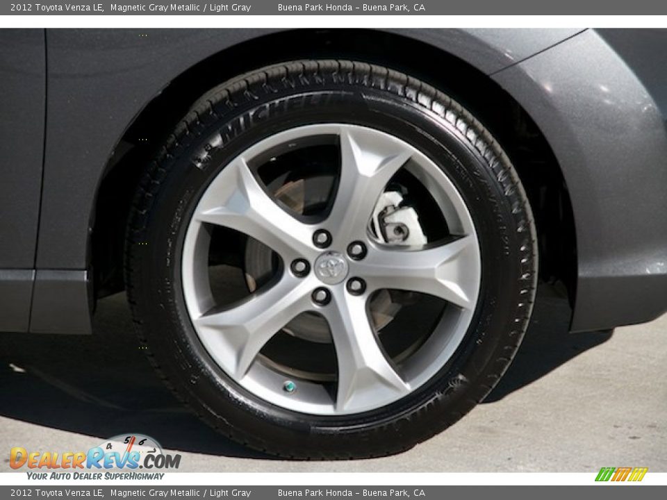 2012 Toyota Venza LE Magnetic Gray Metallic / Light Gray Photo #28
