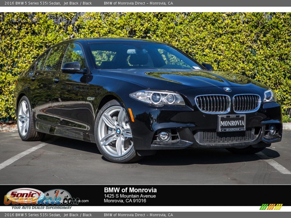 2016 BMW 5 Series 535i Sedan Jet Black / Black Photo #1