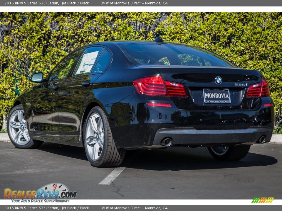 2016 BMW 5 Series 535i Sedan Jet Black / Black Photo #3