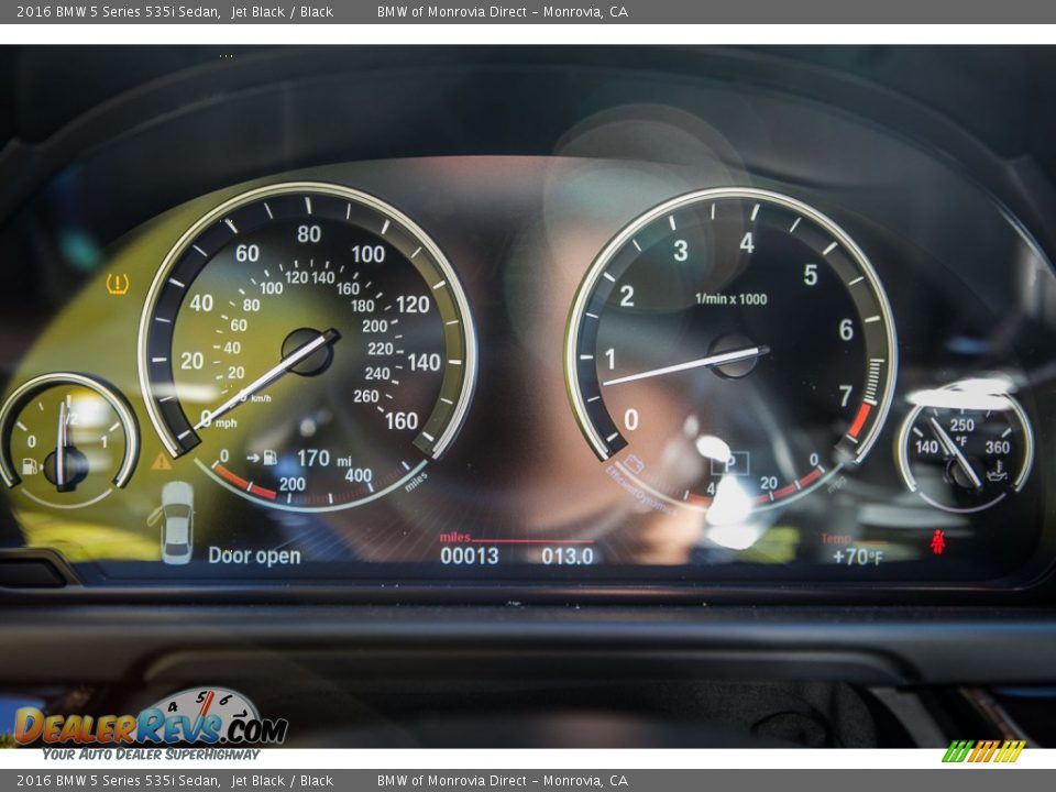2016 BMW 5 Series 535i Sedan Jet Black / Black Photo #8