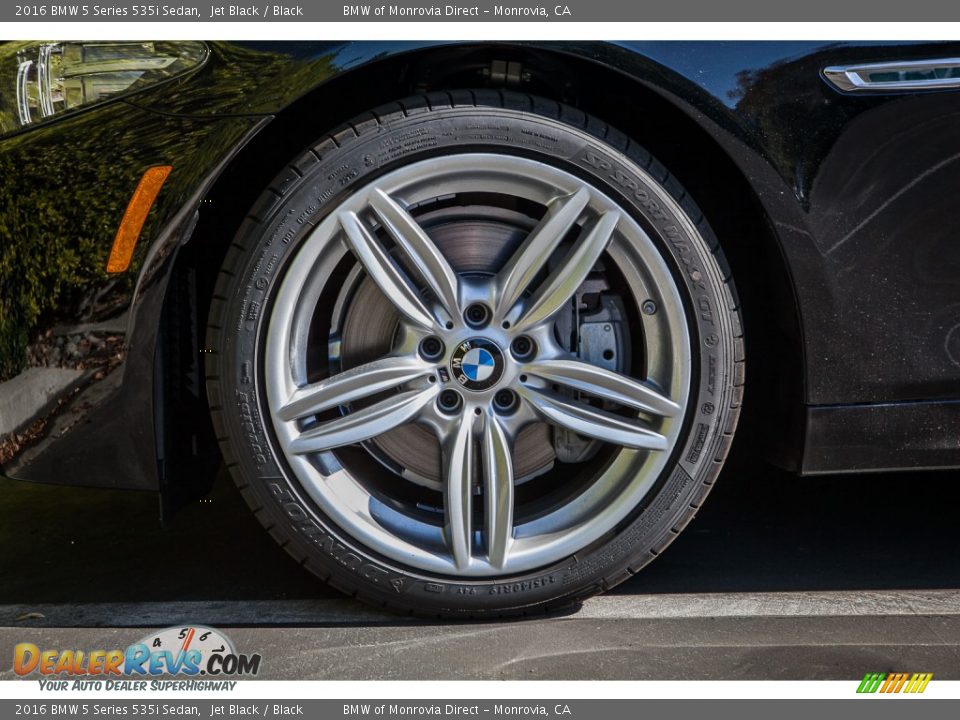 2016 BMW 5 Series 535i Sedan Jet Black / Black Photo #10