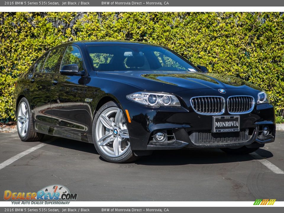 2016 BMW 5 Series 535i Sedan Jet Black / Black Photo #12
