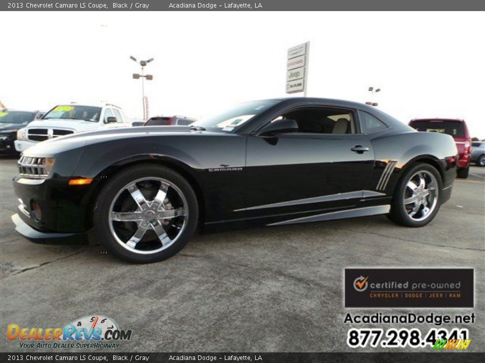 2013 Chevrolet Camaro LS Coupe Black / Gray Photo #1