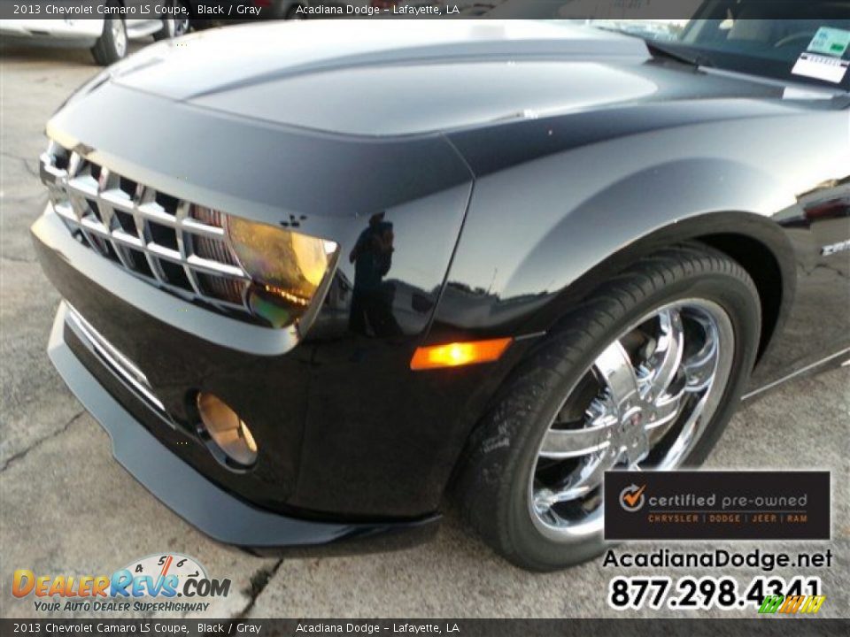 2013 Chevrolet Camaro LS Coupe Black / Gray Photo #2