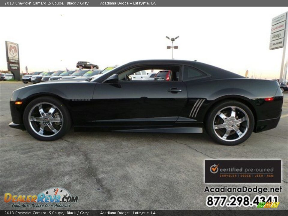2013 Chevrolet Camaro LS Coupe Black / Gray Photo #3