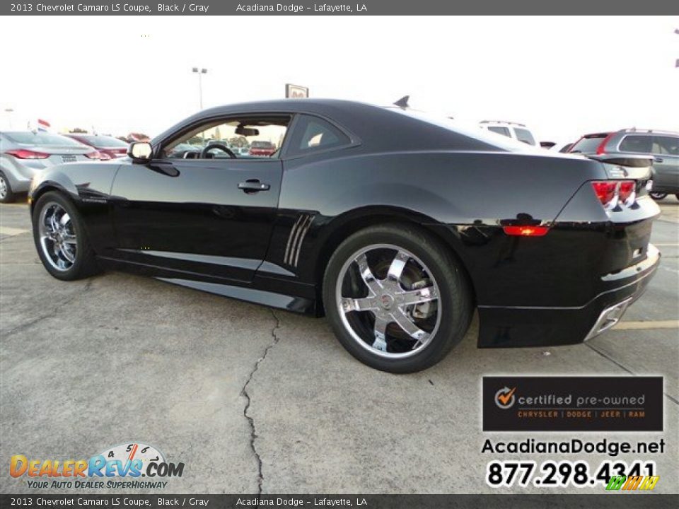 2013 Chevrolet Camaro LS Coupe Black / Gray Photo #4