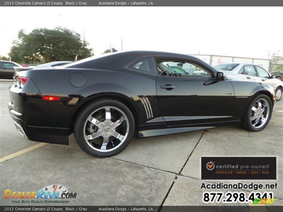 2013 Chevrolet Camaro LS Coupe Black / Gray Photo #7