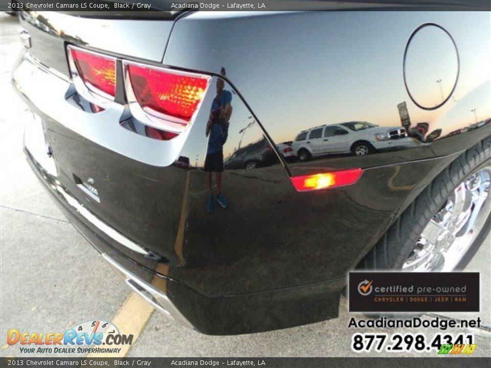 2013 Chevrolet Camaro LS Coupe Black / Gray Photo #8