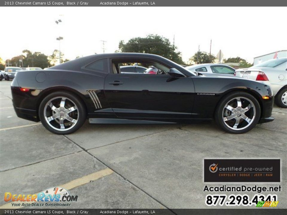 2013 Chevrolet Camaro LS Coupe Black / Gray Photo #9