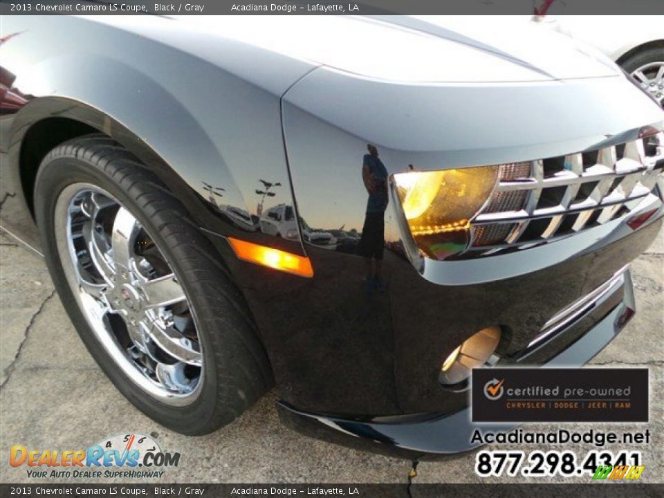 2013 Chevrolet Camaro LS Coupe Black / Gray Photo #11