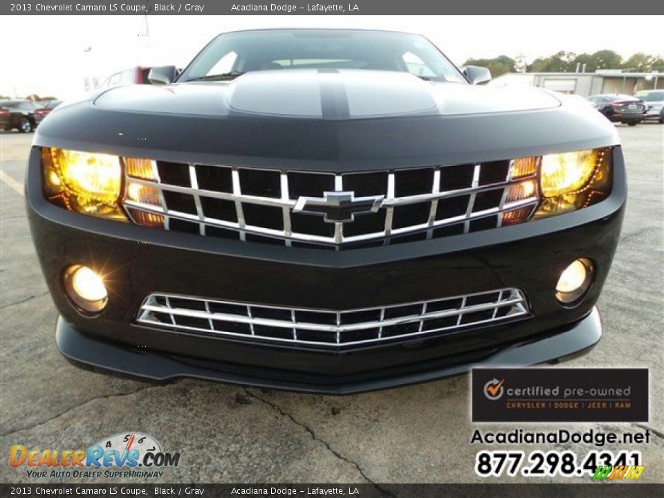 2013 Chevrolet Camaro LS Coupe Black / Gray Photo #12