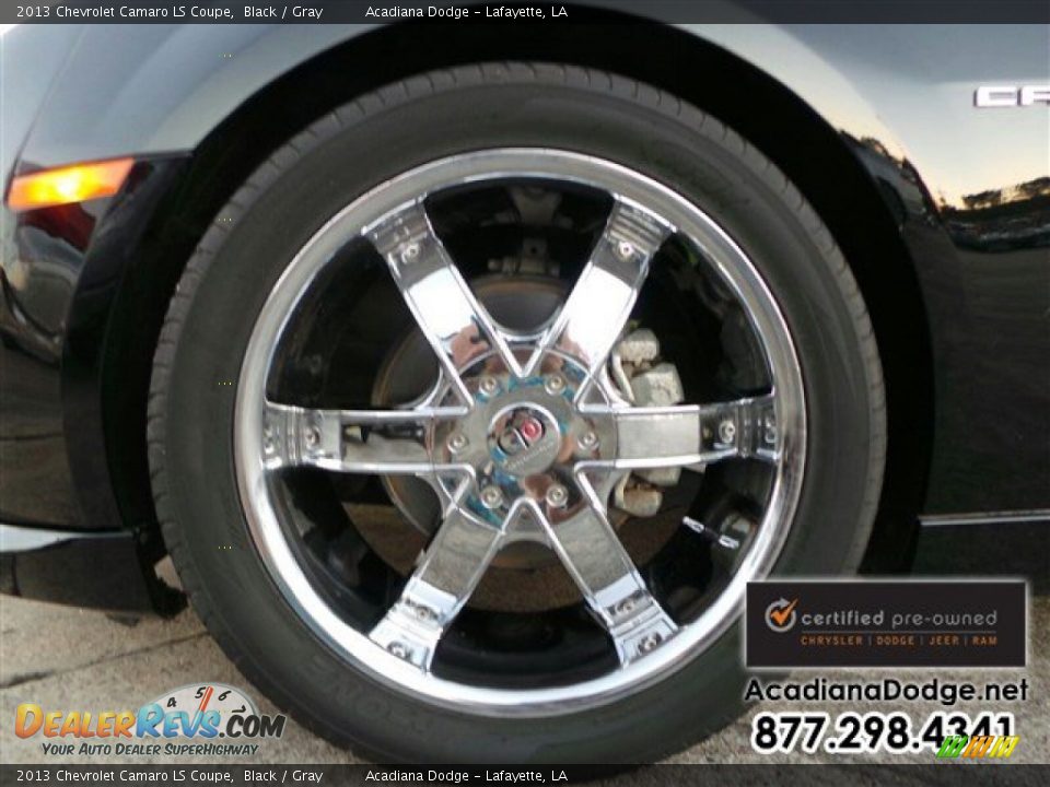 2013 Chevrolet Camaro LS Coupe Black / Gray Photo #13