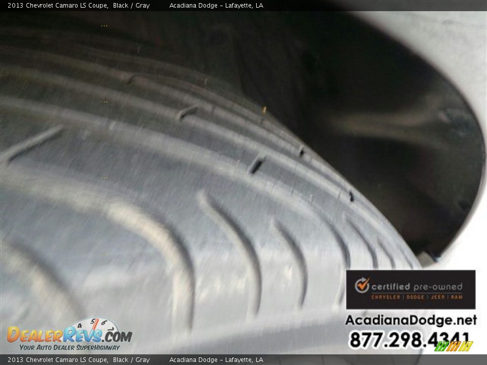 2013 Chevrolet Camaro LS Coupe Black / Gray Photo #14