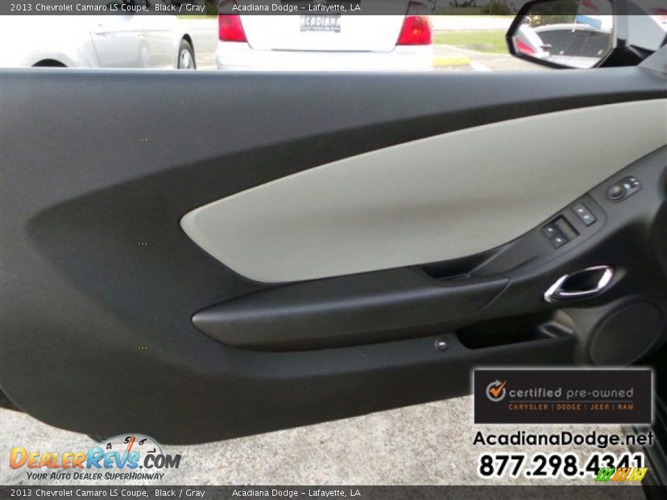 2013 Chevrolet Camaro LS Coupe Black / Gray Photo #16