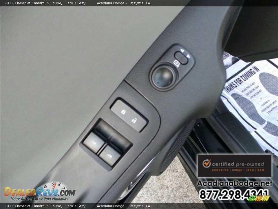 2013 Chevrolet Camaro LS Coupe Black / Gray Photo #17