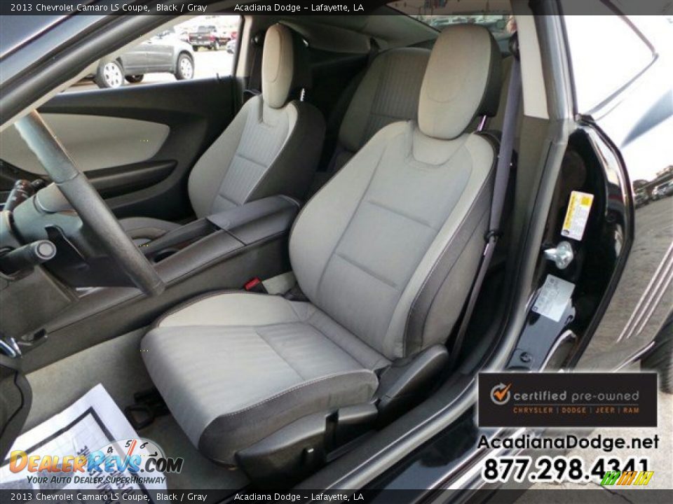 2013 Chevrolet Camaro LS Coupe Black / Gray Photo #18