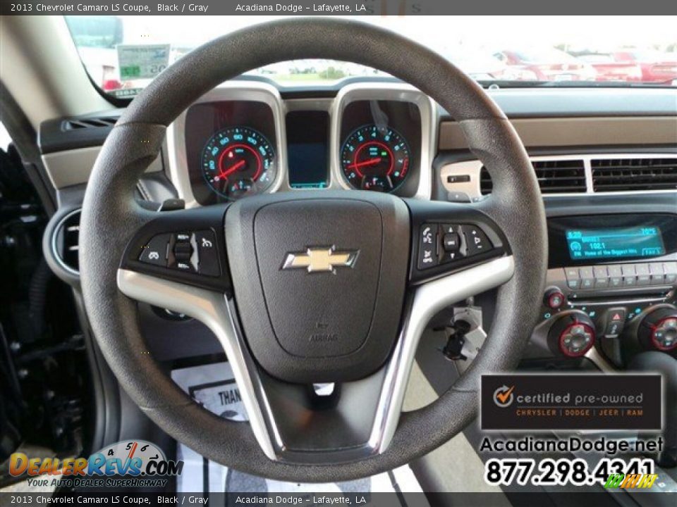 2013 Chevrolet Camaro LS Coupe Black / Gray Photo #19