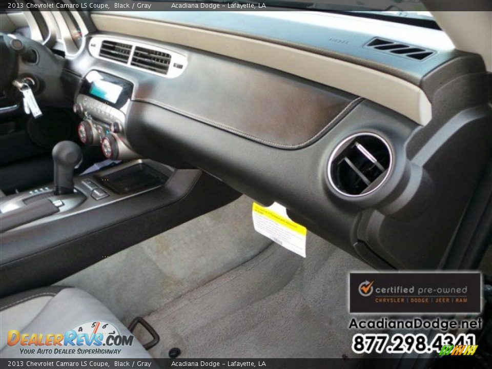 2013 Chevrolet Camaro LS Coupe Black / Gray Photo #22