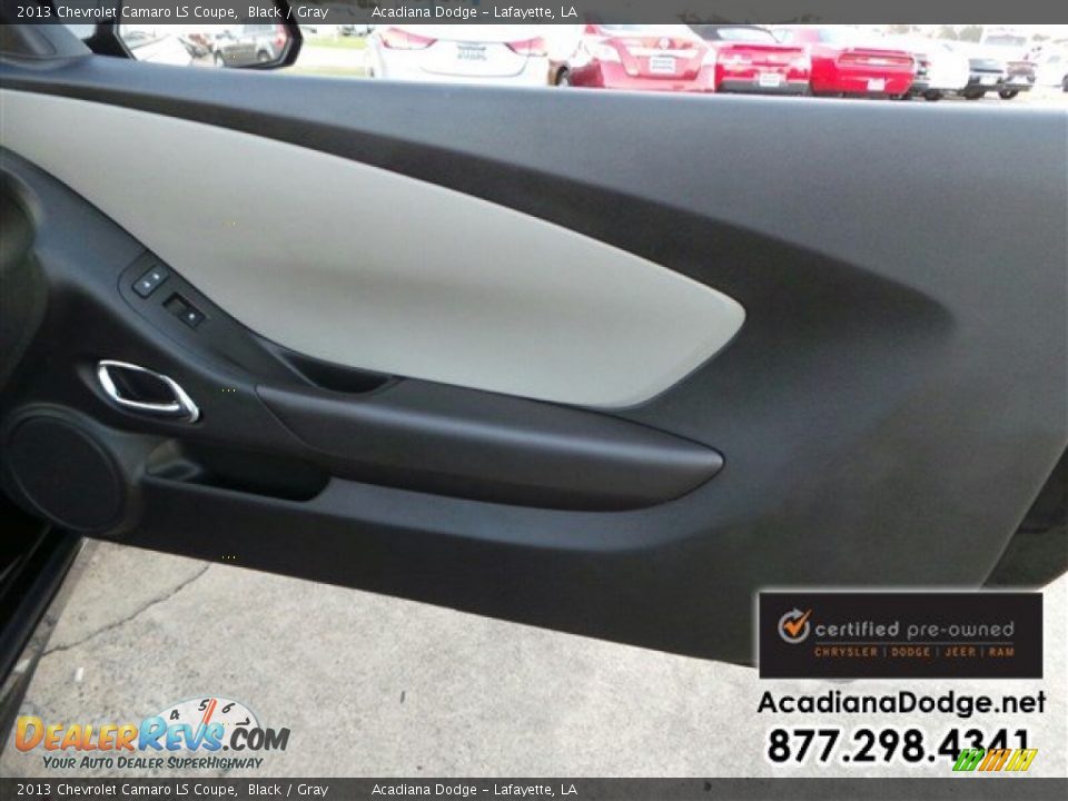 2013 Chevrolet Camaro LS Coupe Black / Gray Photo #24