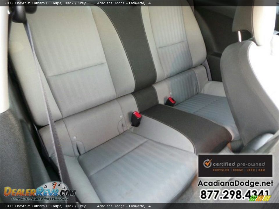 2013 Chevrolet Camaro LS Coupe Black / Gray Photo #25