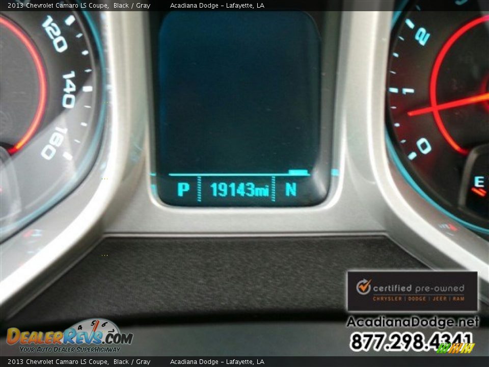 2013 Chevrolet Camaro LS Coupe Black / Gray Photo #28