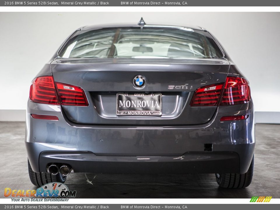 2016 BMW 5 Series 528i Sedan Mineral Grey Metallic / Black Photo #2