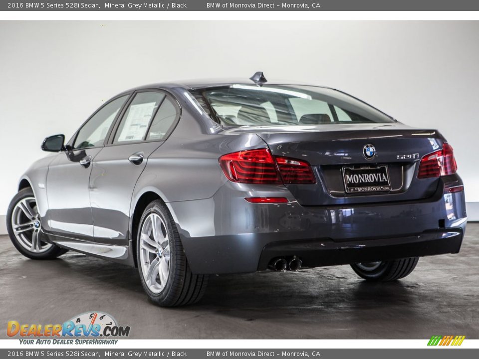 2016 BMW 5 Series 528i Sedan Mineral Grey Metallic / Black Photo #3
