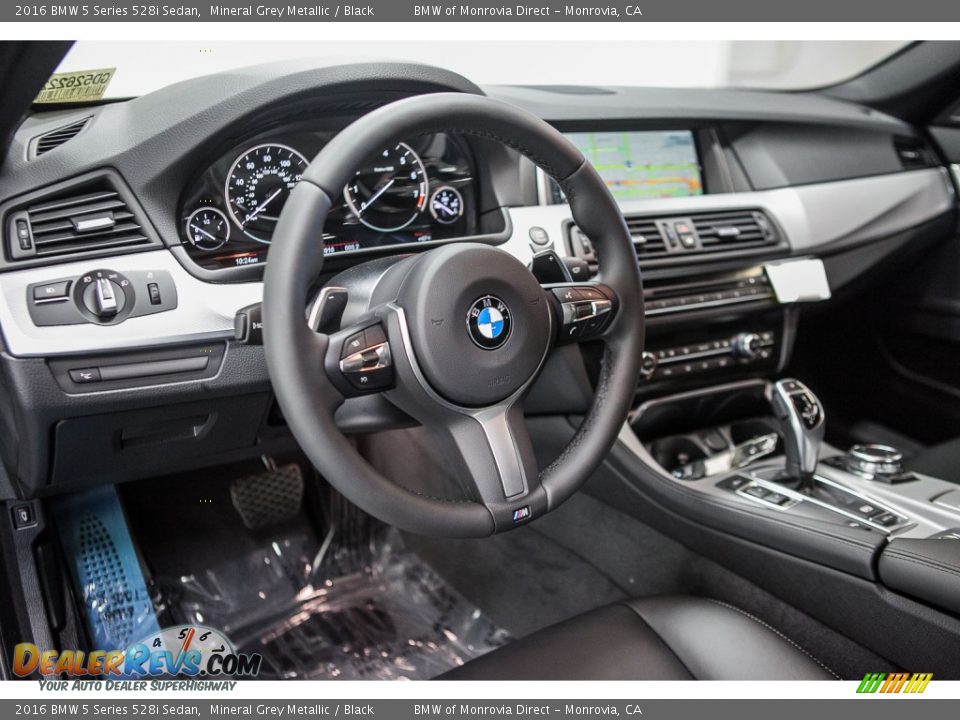 2016 BMW 5 Series 528i Sedan Mineral Grey Metallic / Black Photo #5