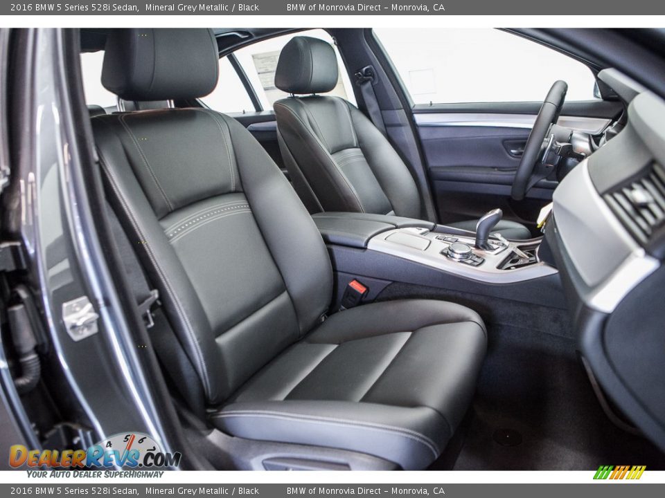 2016 BMW 5 Series 528i Sedan Mineral Grey Metallic / Black Photo #8