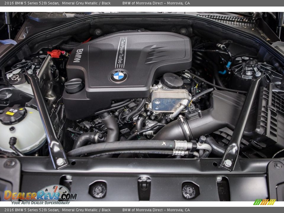2016 BMW 5 Series 528i Sedan Mineral Grey Metallic / Black Photo #9