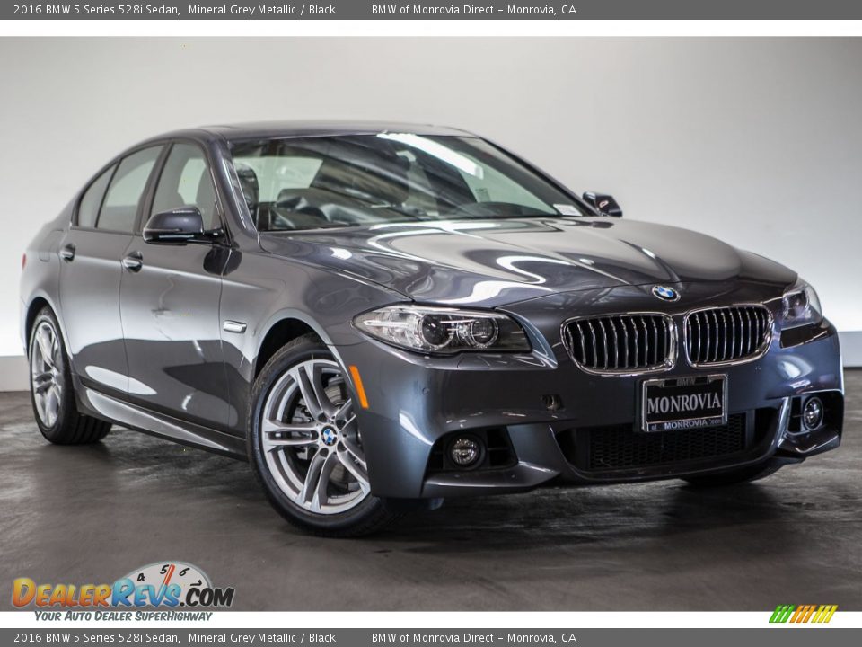 2016 BMW 5 Series 528i Sedan Mineral Grey Metallic / Black Photo #11