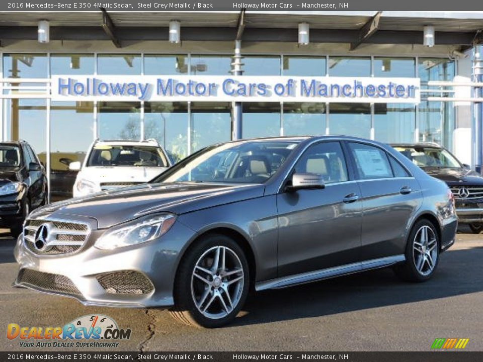 2016 Mercedes-Benz E 350 4Matic Sedan Steel Grey Metallic / Black Photo #1