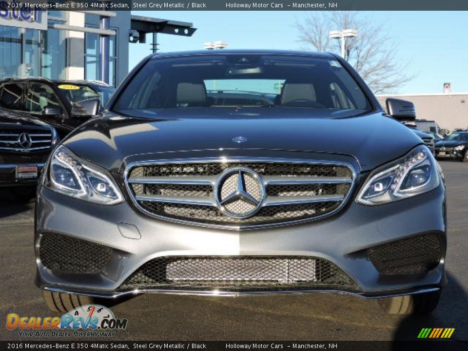 2016 Mercedes-Benz E 350 4Matic Sedan Steel Grey Metallic / Black Photo #2