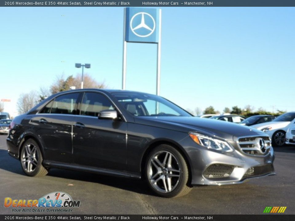2016 Mercedes-Benz E 350 4Matic Sedan Steel Grey Metallic / Black Photo #3