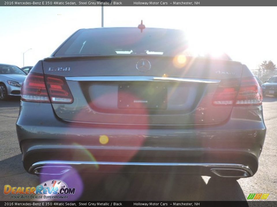 2016 Mercedes-Benz E 350 4Matic Sedan Steel Grey Metallic / Black Photo #4