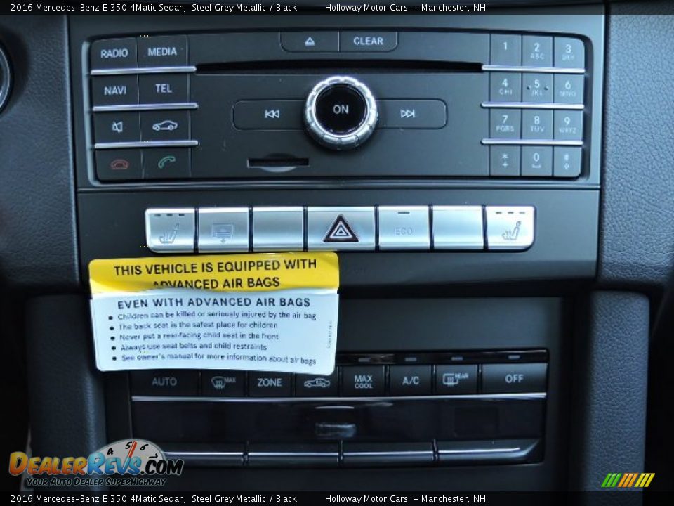 2016 Mercedes-Benz E 350 4Matic Sedan Steel Grey Metallic / Black Photo #10